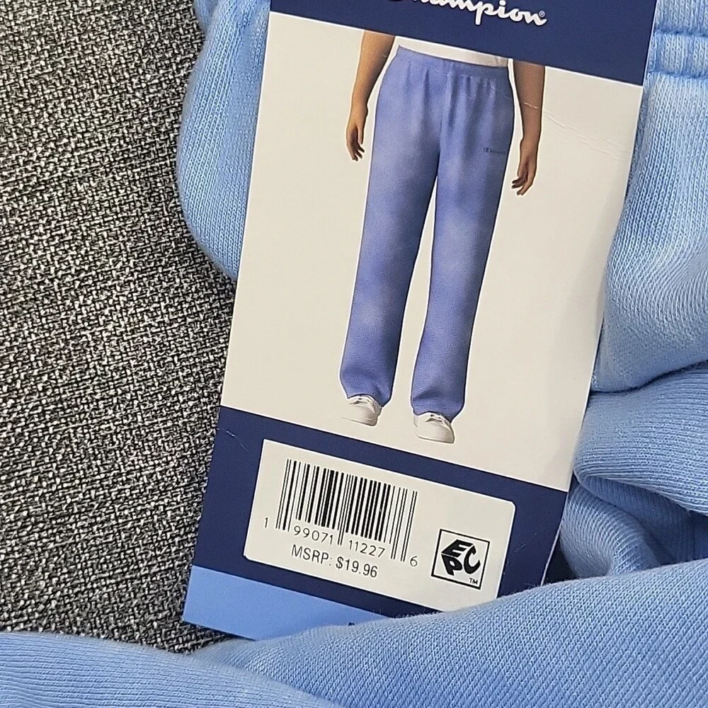 Champion Womens Pants Large Size Blue Casual Everyday Pants with Pockets - Picture 10 of 11